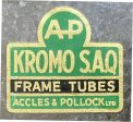 ACCLES & POLLOCK  Kromo SAQ  tubing transfer. Supply