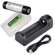 Fenix ARE-X1 battery charger, Fenix ARB-L2M 18650 battery with EdisonBright Battery carry case bundle Sale