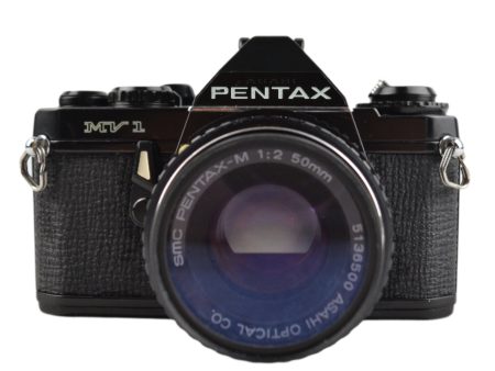 Asahi Pentax MV1 with SMC Pentax-M 50mm f2 Prime Lens For Discount