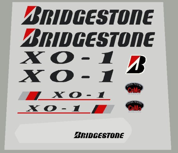 Bridgestone XO-1 decal set For Cheap