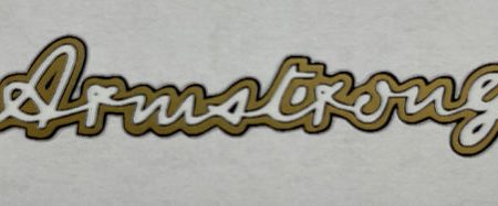 Armstrong script decal Fashion