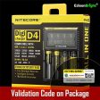 Nitecore D4 Digital Smart Battery Charger for Li-ion Ni-MH Ni-CD with 12V DC Car Adapter, NBM40 18650 Battery Magazine & EdisonBright Battery Carry Case Supply