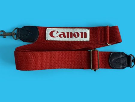 Genuine Canon Royal Red SLR Camera Strap Online Hot Sale