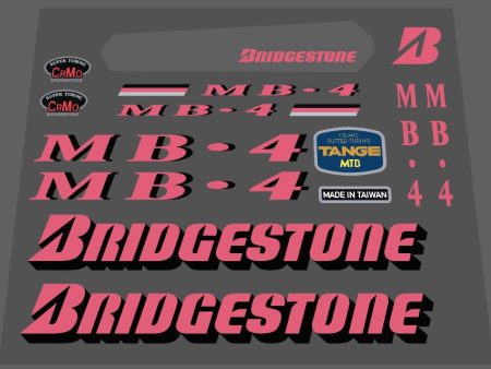 Bridgestone MB-4 decal set Online Sale