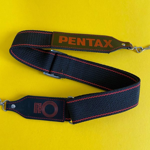 Genuine Pentax Black & Red SLR Camera Strap Online now