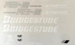 Bridgestone RB-2 decal set for blue and white frame 1988 Fashion