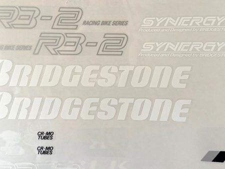 Bridgestone RB-2 decal set for blue and white frame 1988 Fashion