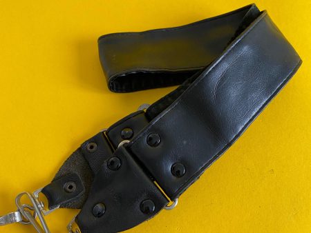 Black Leather SLR Camera Strap on Sale