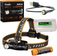 Fenix HM61R 1200 lumen magnetically rechargeable LED Headlamp, high capacity battery with EdisonBright battery carry case bundle For Cheap