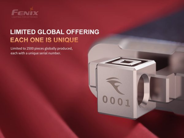 Fenix APX 20 Limited Edition 20th Anniversary Rechargeable Keychain Flashlight with EdisonBright Charging Adapter Supply