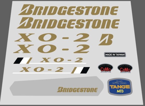 Bridgestone X0-2 complete decal set 1992 Discount