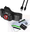 NEBO MYCRO 110 Lumen USB Rechargeable Red LED headlamp Cap Light, with Rechargeable Battery and EdisonBright USB Charger Bundle Discount