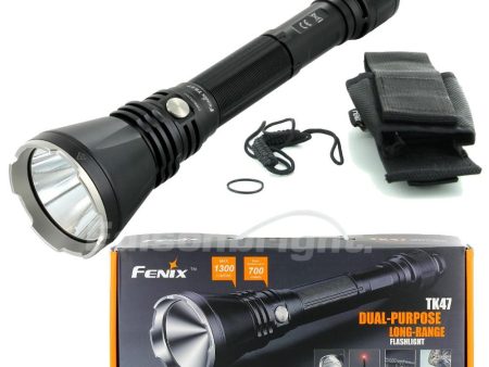 Brand New TK47 1300 Lumens CREE LED Dual-purpose Flashlight with SOS, RED Flasher For Cheap