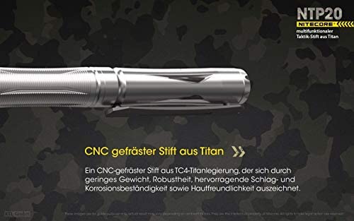 Nitecore NCNTP20 Titanium Tactical Pen, Grey Online Hot Sale