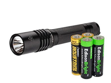 Fenix E20 2015 265 Lumen XP-E2 LED motion control tactical Flashlight with Two EdisonBright AA Alkaline batteries Online Hot Sale