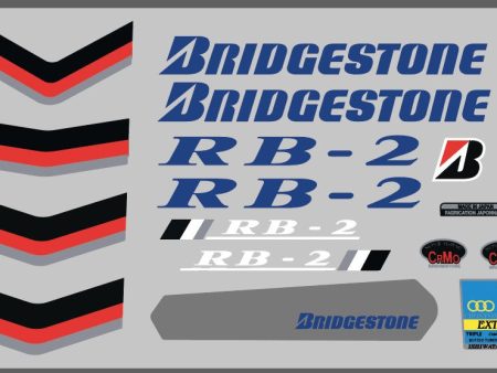 Bridgestone RB-2 decal set Cheap