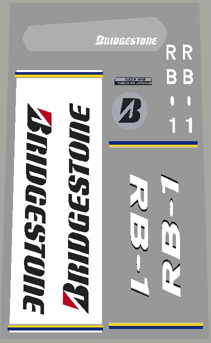 Bridgestone RB-1 1993 decal set Sale