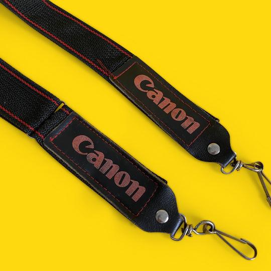 Genuine Canon Black & Red SLR Camera Strap Discount