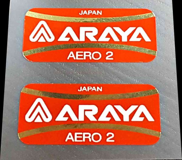 Araya Aero 2 rim decals For Sale