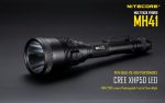 Nitecore MH41 2150 lumen CREE LED rechargeable flashlight  searchlight, 2X Nitecore rechargeable 18650 batteries with EdisonBright USB powered reading light Supply