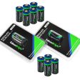 12 Pack Brand New EdisonBright EBR65 16340 (RCR123A) rechargeable Li-ion batteries Online