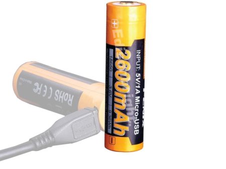 Fenix ARB-L18-2600U Direct USB rechargeable 18650  3.6v  Li-ion 3.6v 2600mAh Battery Online now