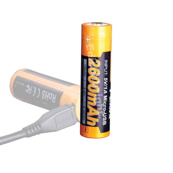 Fenix ARB-L18-2600U Direct USB rechargeable 18650  3.6v  Li-ion 3.6v 2600mAh Battery Online now