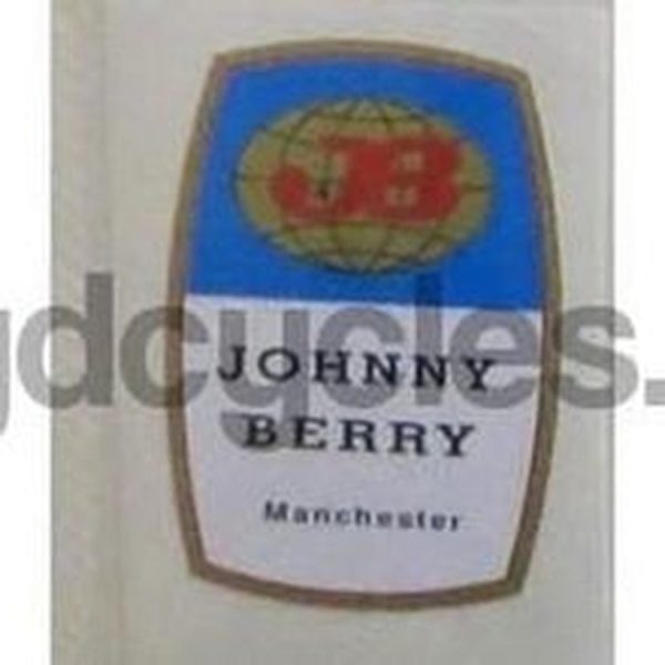 BERRY - Johnny Berry, Manchester. Seat tube decal. Online Sale