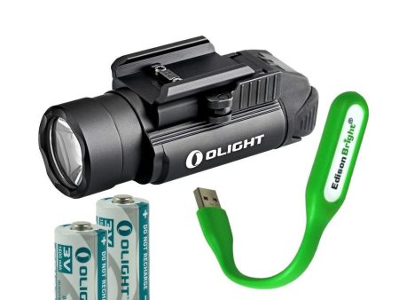 EdisonBright Olight PL-2 1200 lumen LED weapon pistol light (PL2) for Glock and more with USB reading light bundle Sale