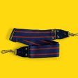 Navy Blue & Red SLR Camera Strap Hot on Sale