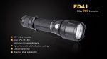 Fenix FD41 CREE LED 1000 lumen variable focus flashlight zoomable military light Fashion