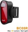 Fenix BC05R USB Rechargeable Bike Light Bicycle Red Tail Light with Type-C Charging Cable,Bicycle mounting Strap,Body Clip Fashion