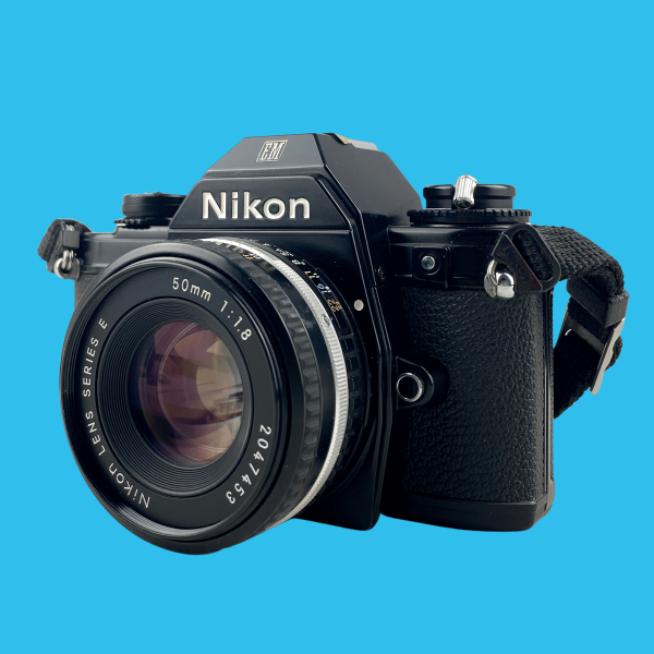 Nikon EM 35mm SLR Film Camera With Nikon series E 50mm F1.8 Lens For Discount