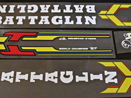 Battaglin decal set white Online Sale