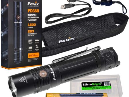 Fenix PD36R 1600 Lumen USB rechargeable CREE LED tactical Flashlight For Discount