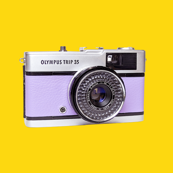 Olympus Trip 35 Lilac Point and Shoot 35mm Film Camera Fashion