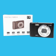 Retro Black Compact Digital Camera - Digicam Fashion