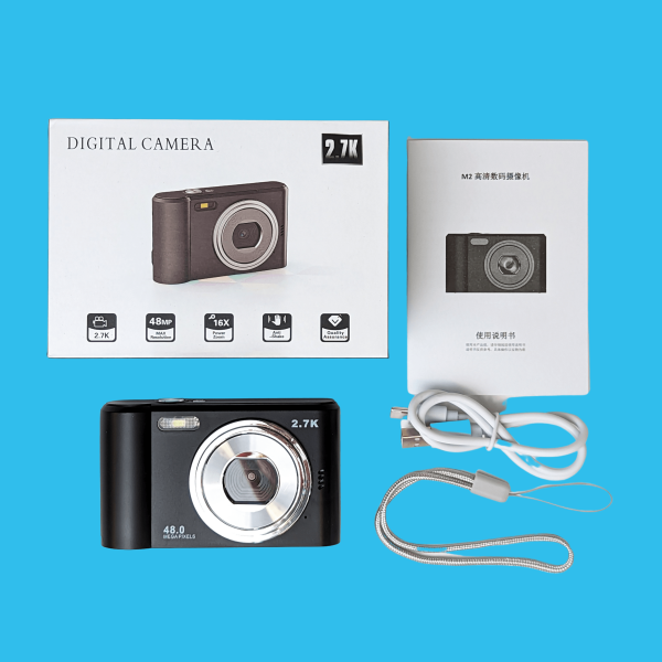 Retro Black Compact Digital Camera - Digicam Fashion