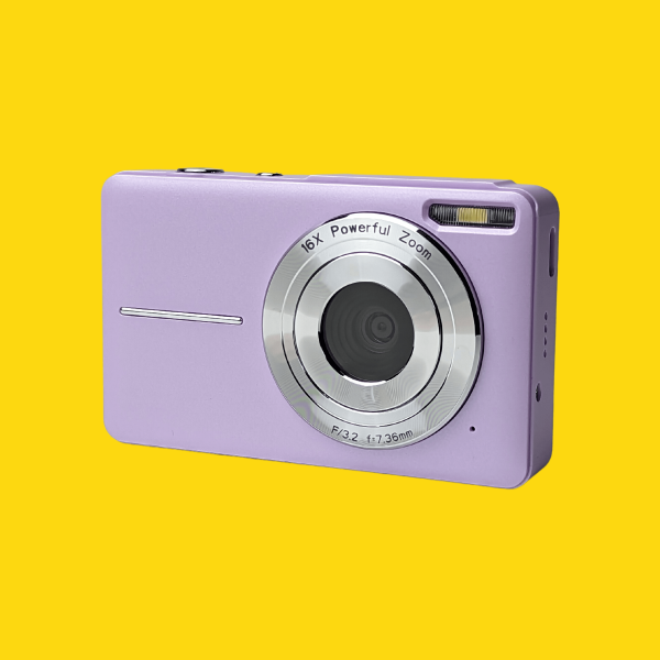 Retro Purple Compact Digital Camera - Digicam For Cheap