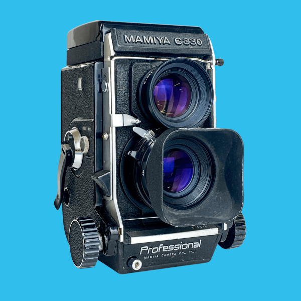 Mamiya C330 Professional Blue Dot 6x6 TLR Film Camera With 80mm F2.8 Lens For Sale