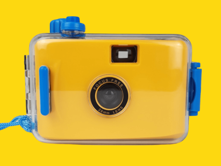 Yellow Underwater Focus Free 35mm Point and Shoot Film Camera For Sale