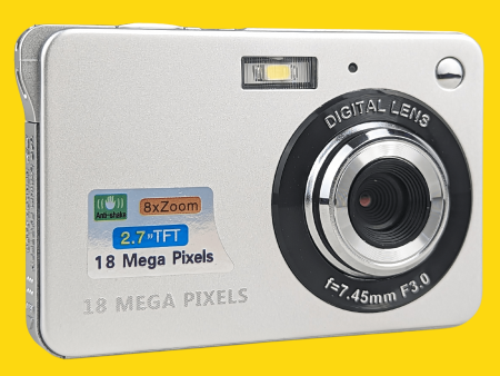 Silver 18MP Digital Camera - Digicam Online Sale