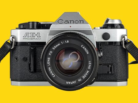 Canon AE-1 Program 35mm SLR Film Camera with Canon Prime Lens Online now