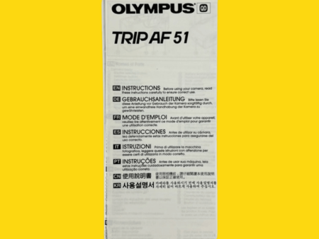 Olympus Trip AF 51 Original Instructions Supply