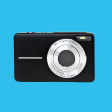 Retro 90’s Digital Compact Camera Digicam - Black Hot on Sale