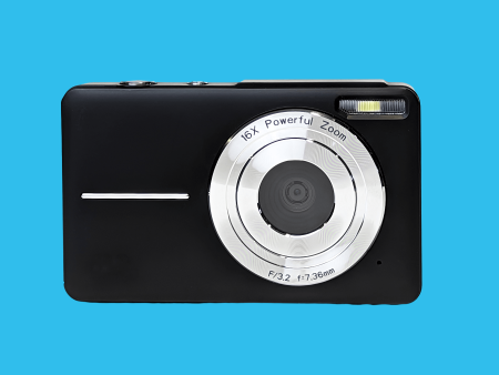 Retro 90’s Digital Compact Camera Digicam - Black Hot on Sale