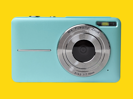 Retro Turquoise Compact Digital Camera - Digicam Sale