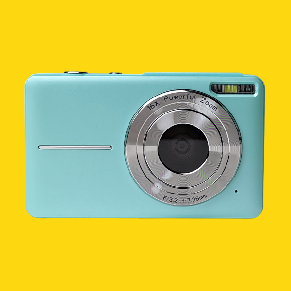 Retro Turquoise Compact Digital Camera - Digicam Sale