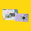 Retro Purple Compact Digital Camera - Digicam For Cheap