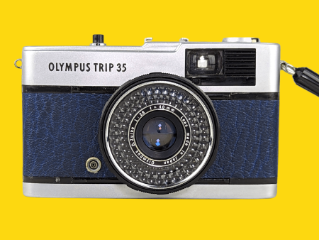 Olympus Trip 35 Navy Point and Shoot 35mm Film Camera Online now